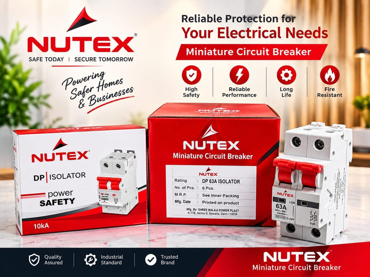 63 Amp Double Pole (D.P.) Isolator NUTEX