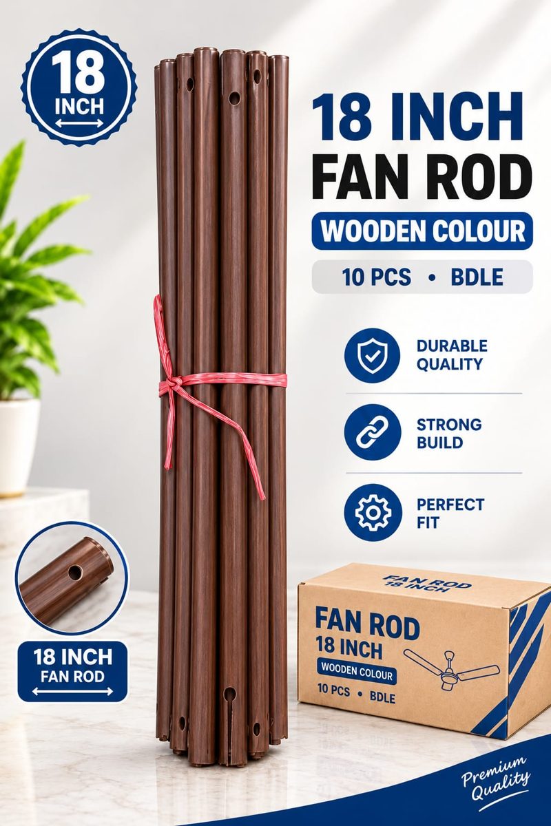 18" inch Fan Rod Brown Normal Quality