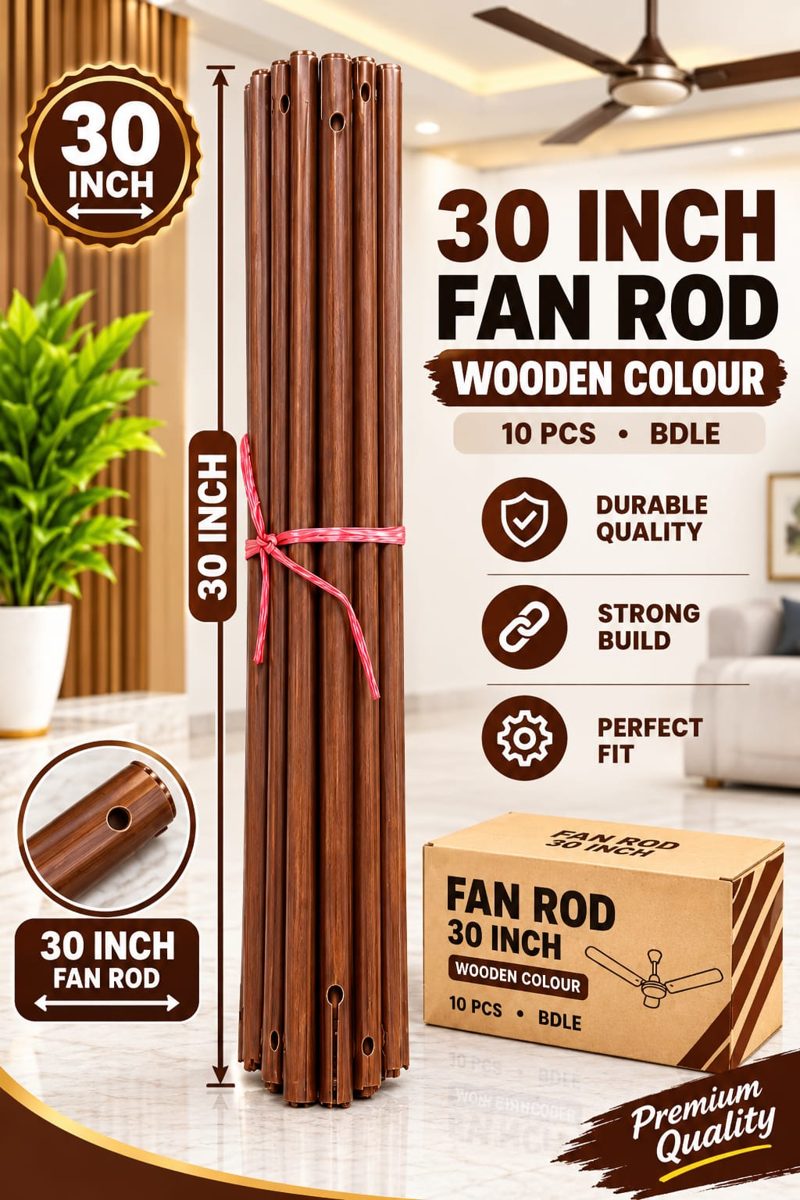 30" inch Fan Rod Brown Normal Quality