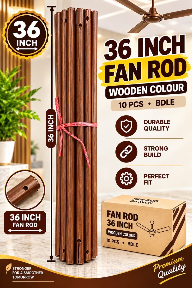 36" inch Fan Rod Brown Normal Quality