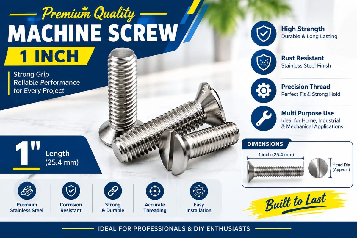 1" inch Machine Screw (3/16)